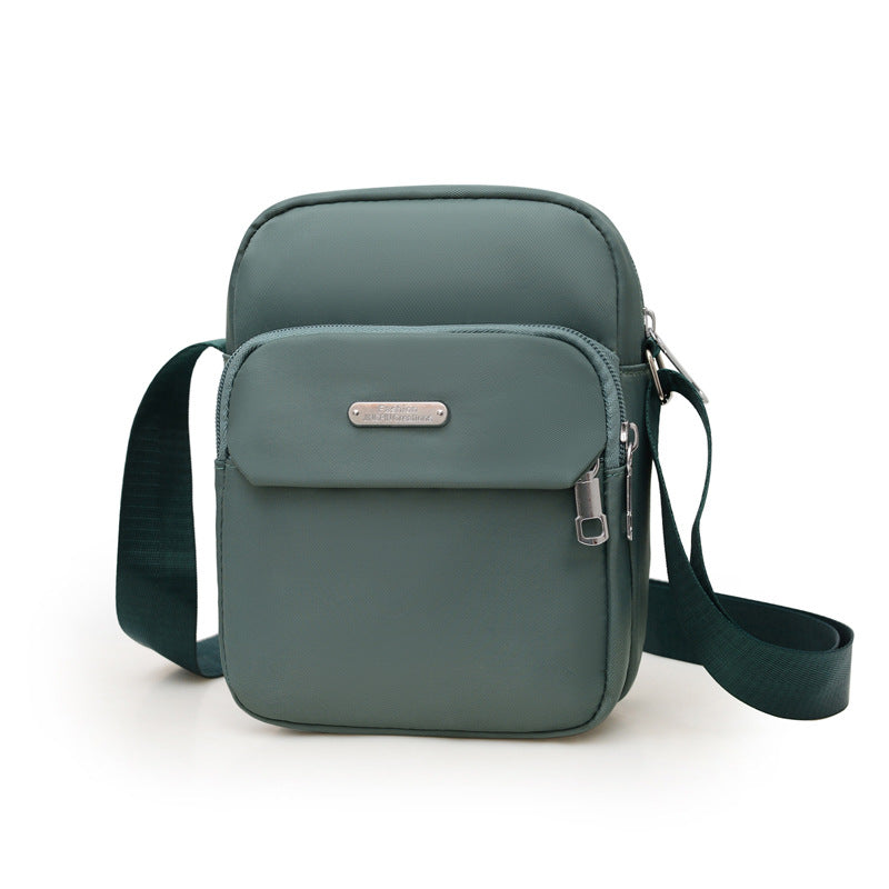 Women's Solid Color Multilayer Fashion Waterproof Multifunctional Shoulder Bags