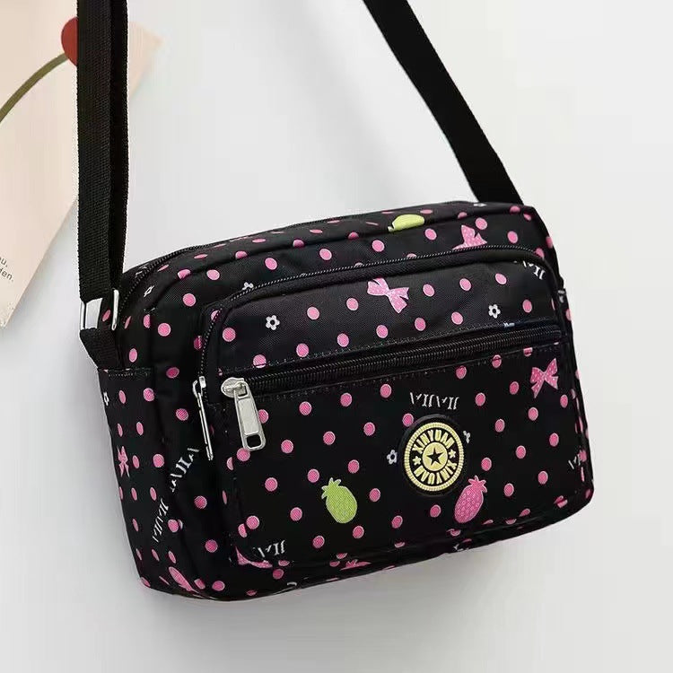 Women's Oxford Stall Large Capacity Leisure Flower Crossbody Bags