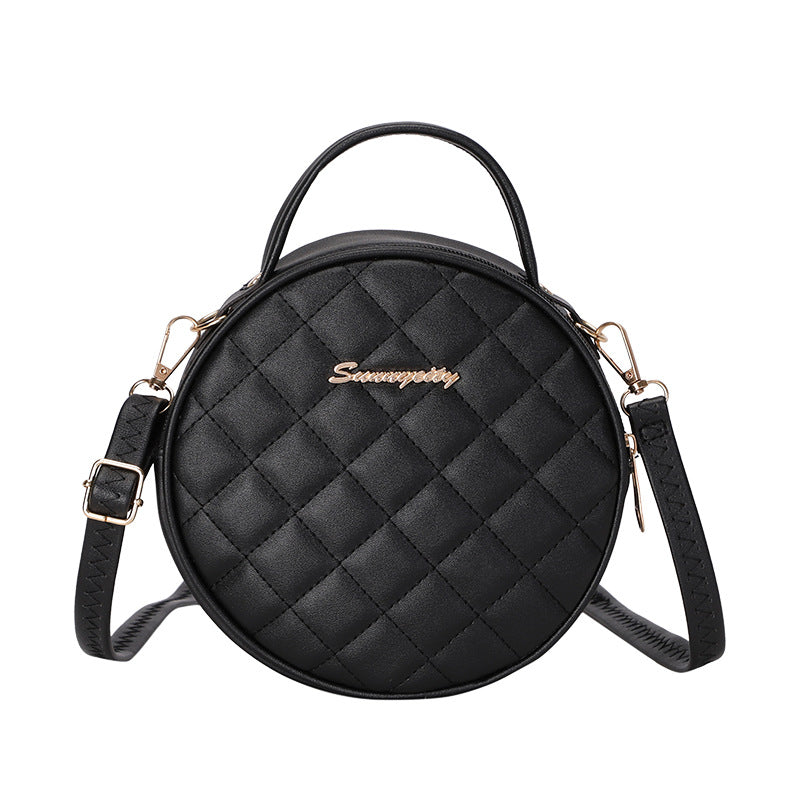 Women's Fashion Rhombus Round Korean Trendy Crossbody Bags