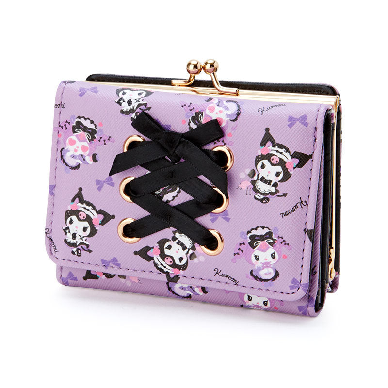 Women's Clow Short 2 Fold Shape Zipper Ladies Wallets