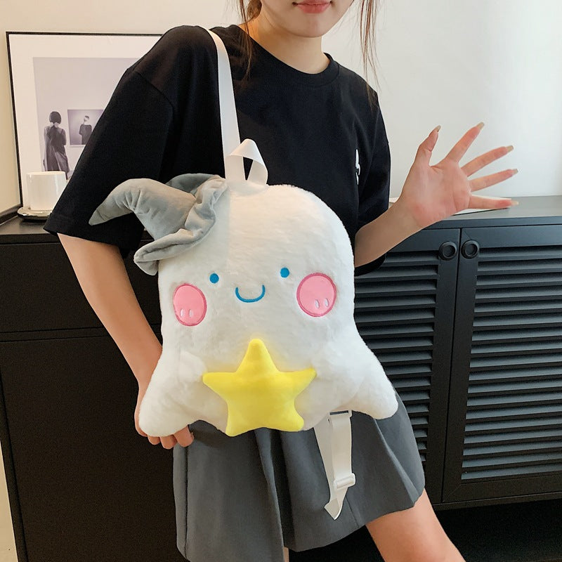 Casual Plush Cartoon Cute Clow Gift Backpacks