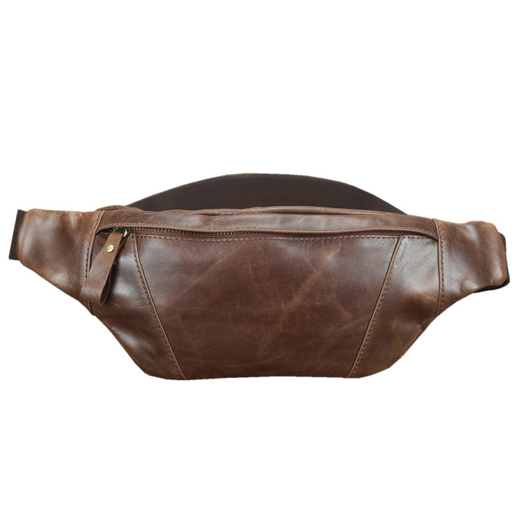 Men's Genuine Cattlehide Leather Surface Running Retro Bags