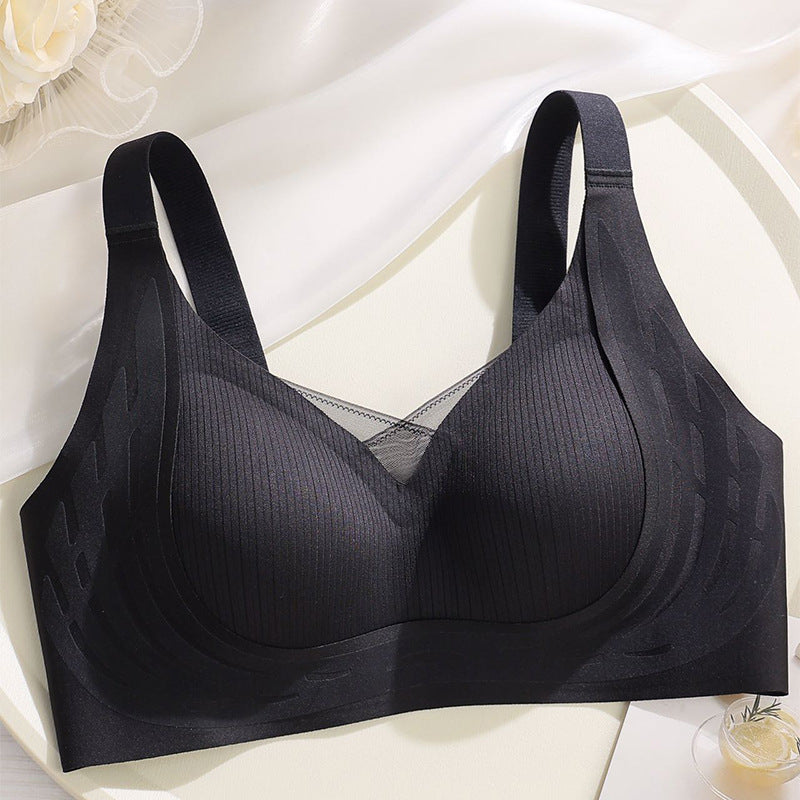 Women's Underwear Thin Big Breast Concealing Soft Support Adjustment Everyday Bras