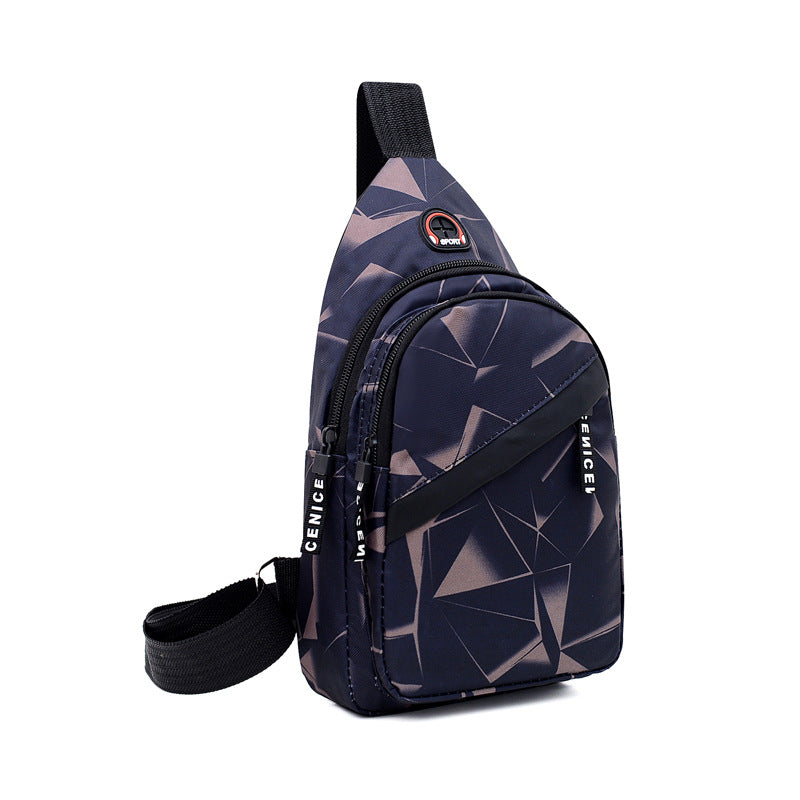 Men's Creative Earphone Outing Leisure Business Men's Chest Bags