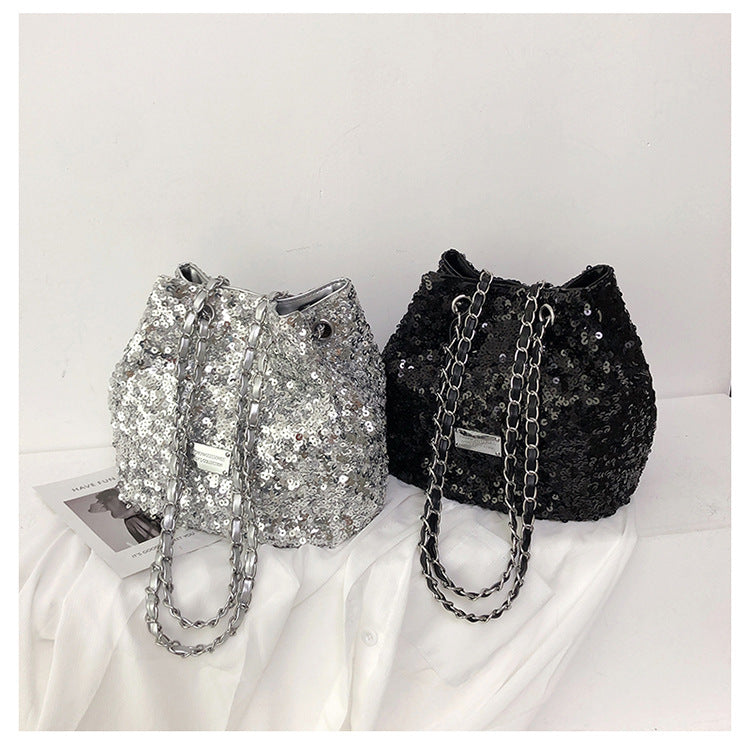 Women's Popular Shiny Leisure Chain Cross Body Crossbody Bags