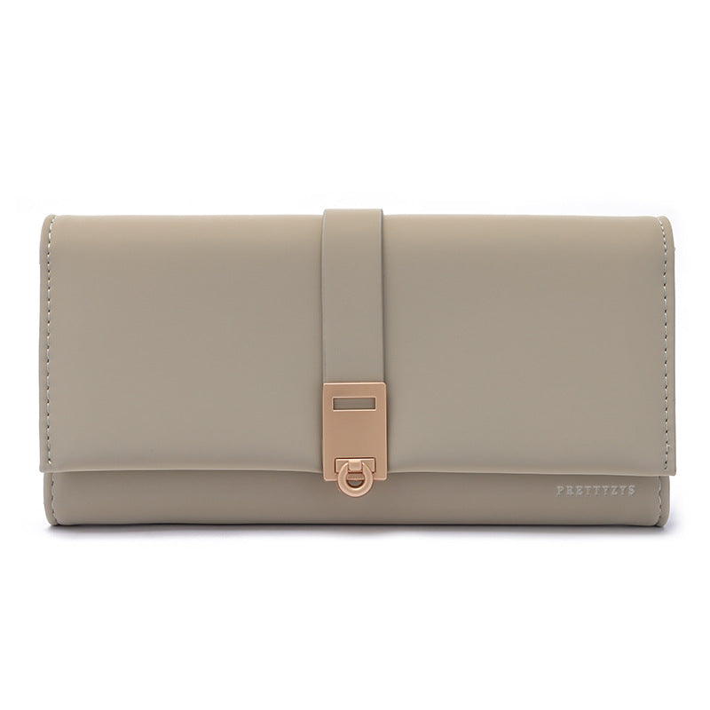 Women's Korean Simple Versatile Large Capacity Multiple Slots Ladies Wallet