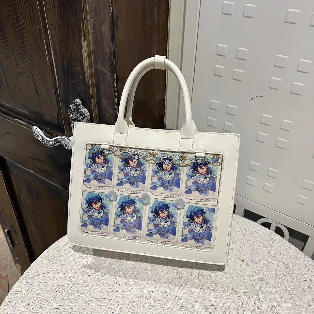 Women's Crocodile Pattern Cartoon Portable Large Capacity Commuter Handbags