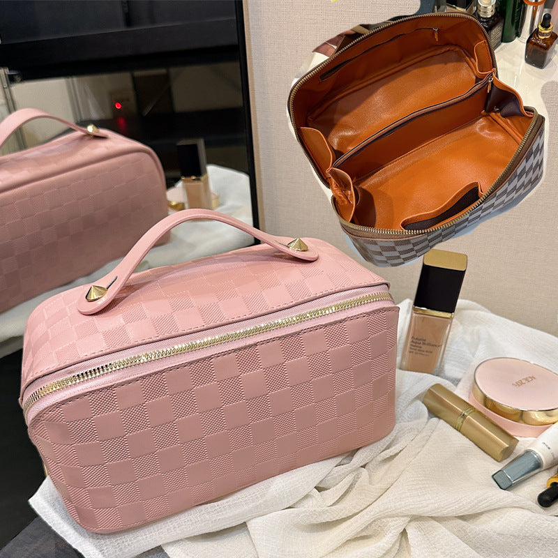 Clutch Pillow Portable Cosmetics Storage Wash Makeup Bag