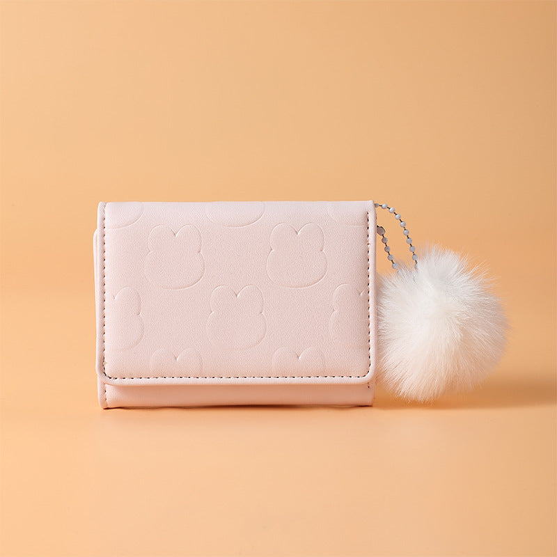 Women's Short Solid Color Spring Pattern Simple Ladies Wallets
