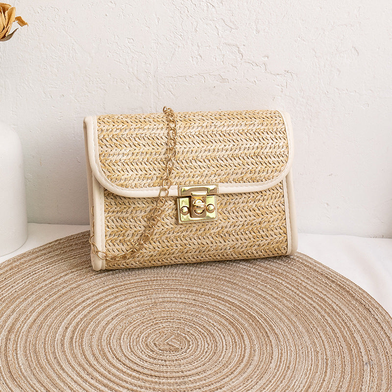Comfortable Women's Straw Trendy Pouches Woven Crossbody Bags