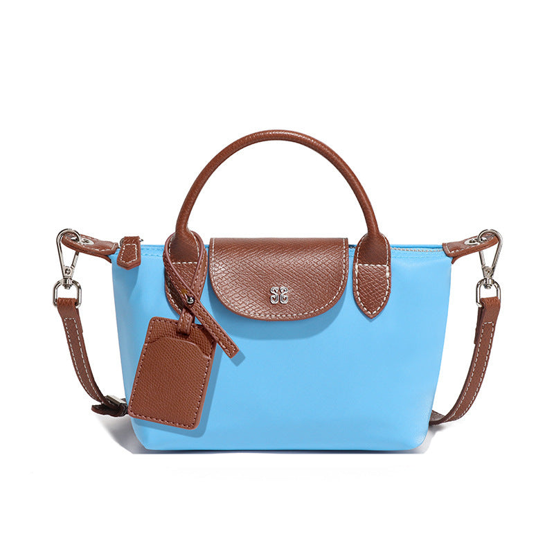 Women's French Style Mini Fashion Simple Dumpling Nylon Waterproof Lightweight Phone Bags