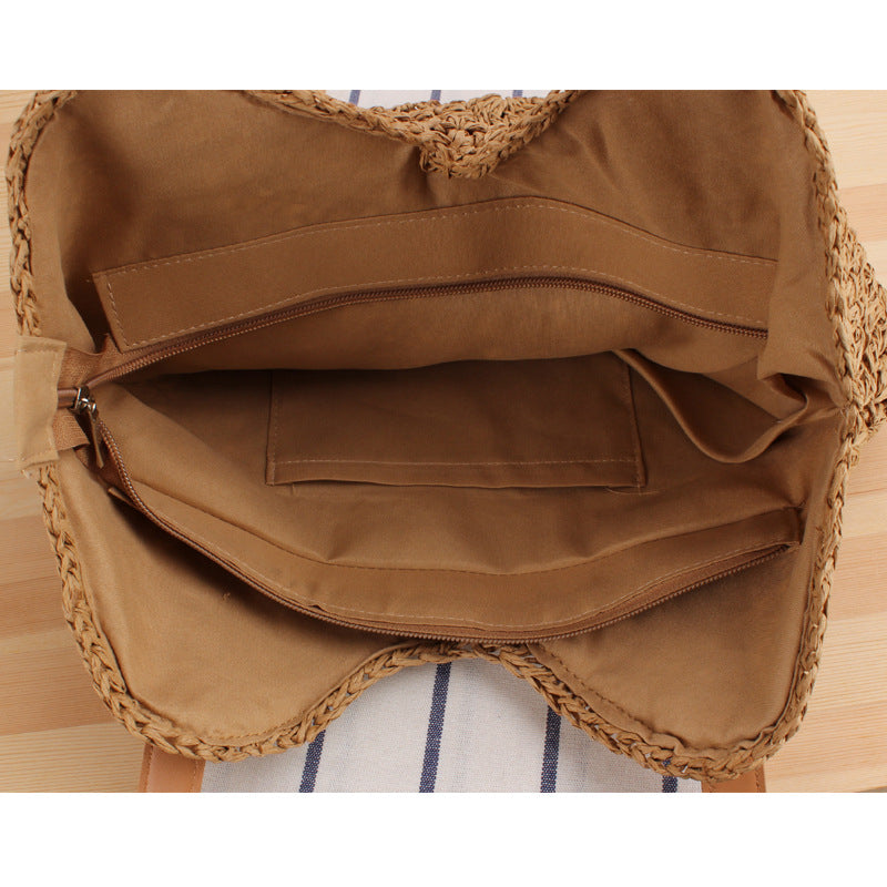Women's Wind Hollow Out Woven Fashion Beach Bags