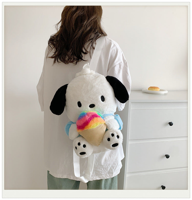 Casual Plush Cartoon Cute Clow Gift Backpacks