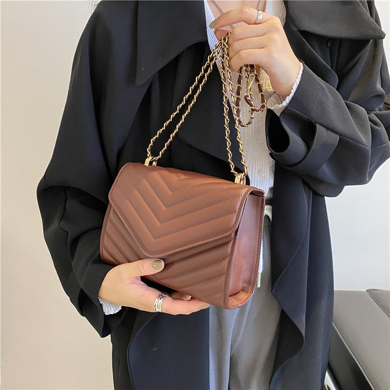 Stylish Women's Design Trendy Fashion Chain Small Square Bags