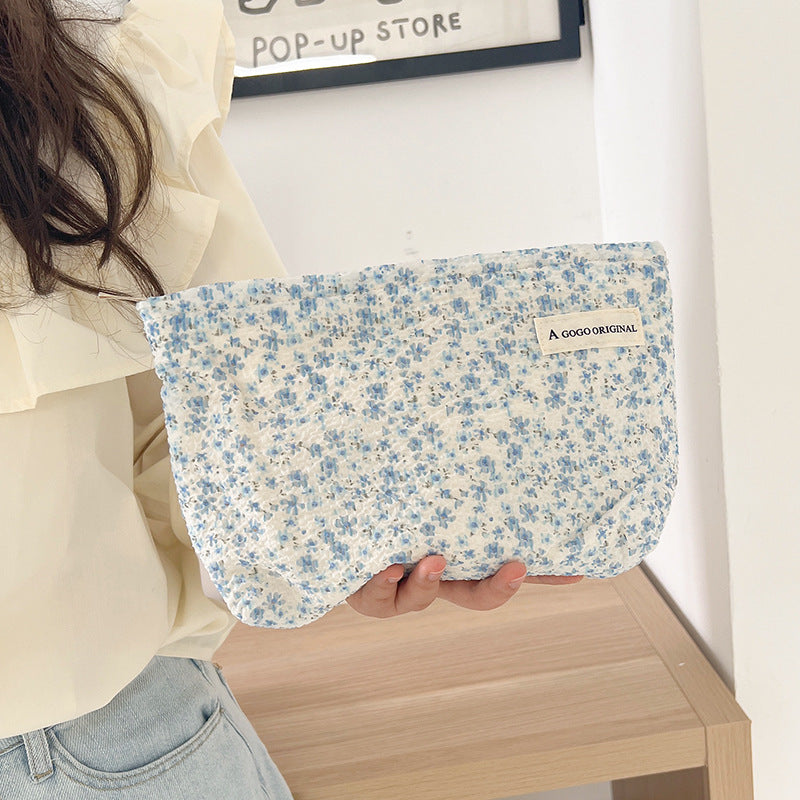 Floral Makeup Large Capacity Portable Storage Bags