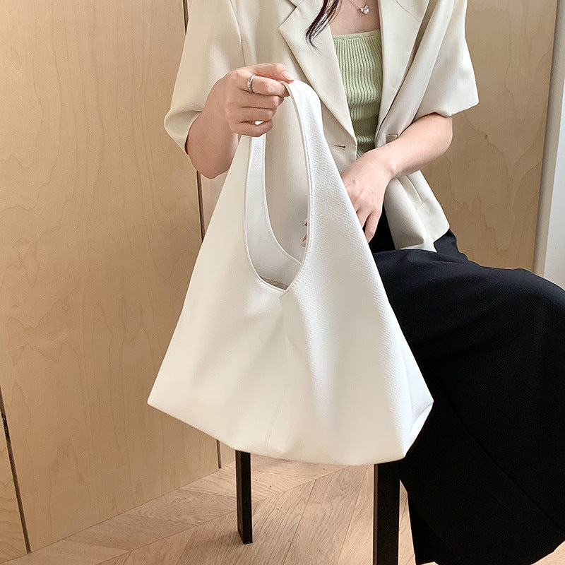 Large Capacity Underarm Korean Style Solid Color Fashion Bags