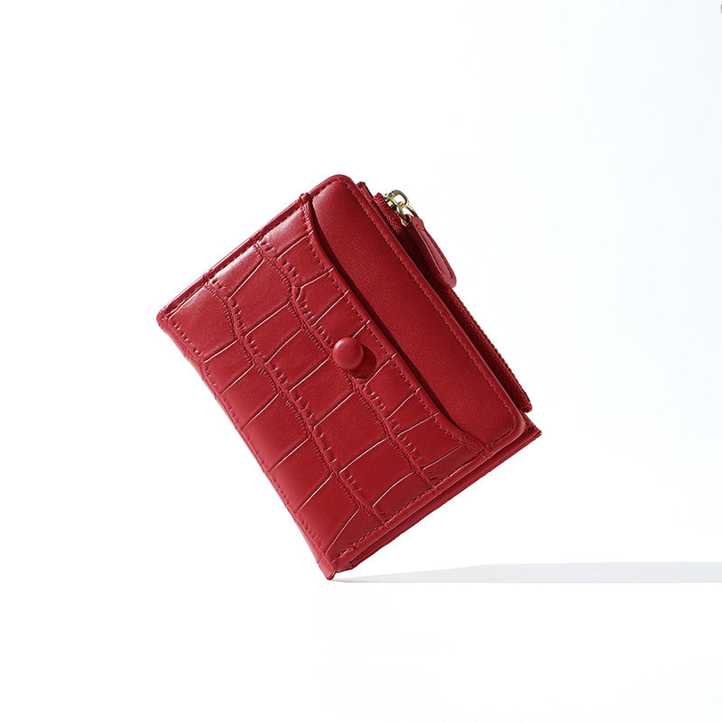 Fashion Stylish Zipper Folding Large Capacity Ladies Wallets