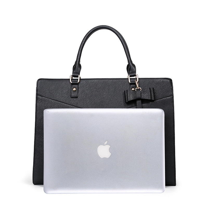 Women's Korean Fashion Cross Pattern Large Capacity Simple Bags