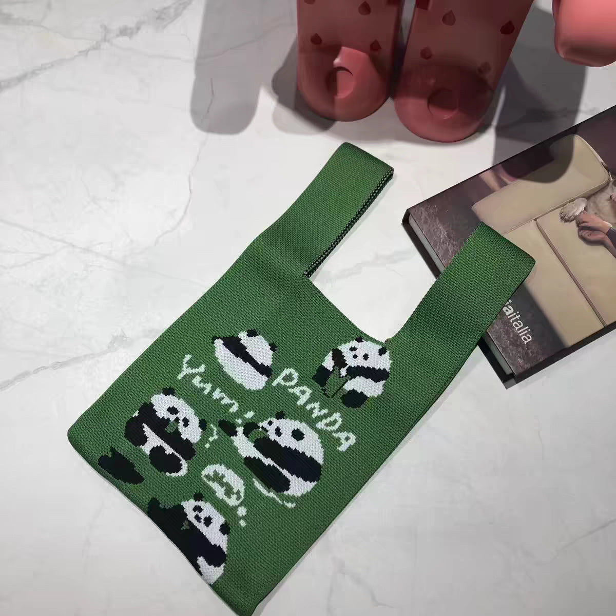Back Panda Large Versatile Capacity Quarte Handbags