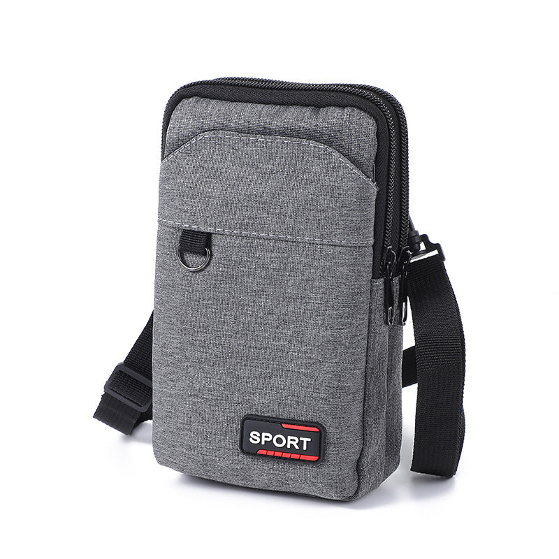 Men's Canvas Large Capacity Cash Register Construction Site Men's Waist Packs