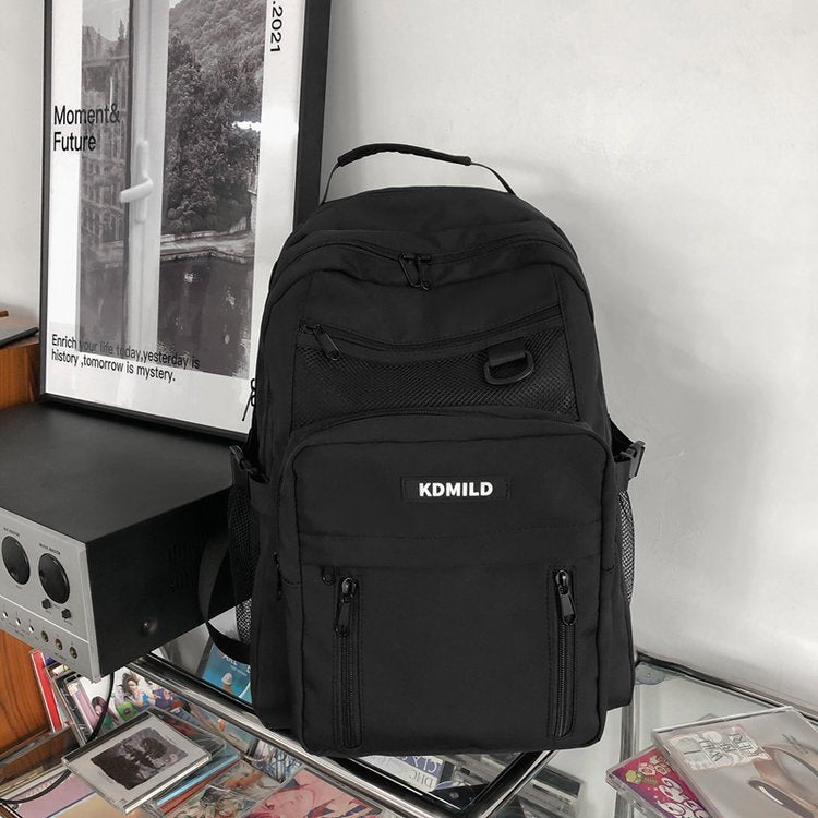 Women's High Korean College Mori Retro Canvas Backpacks