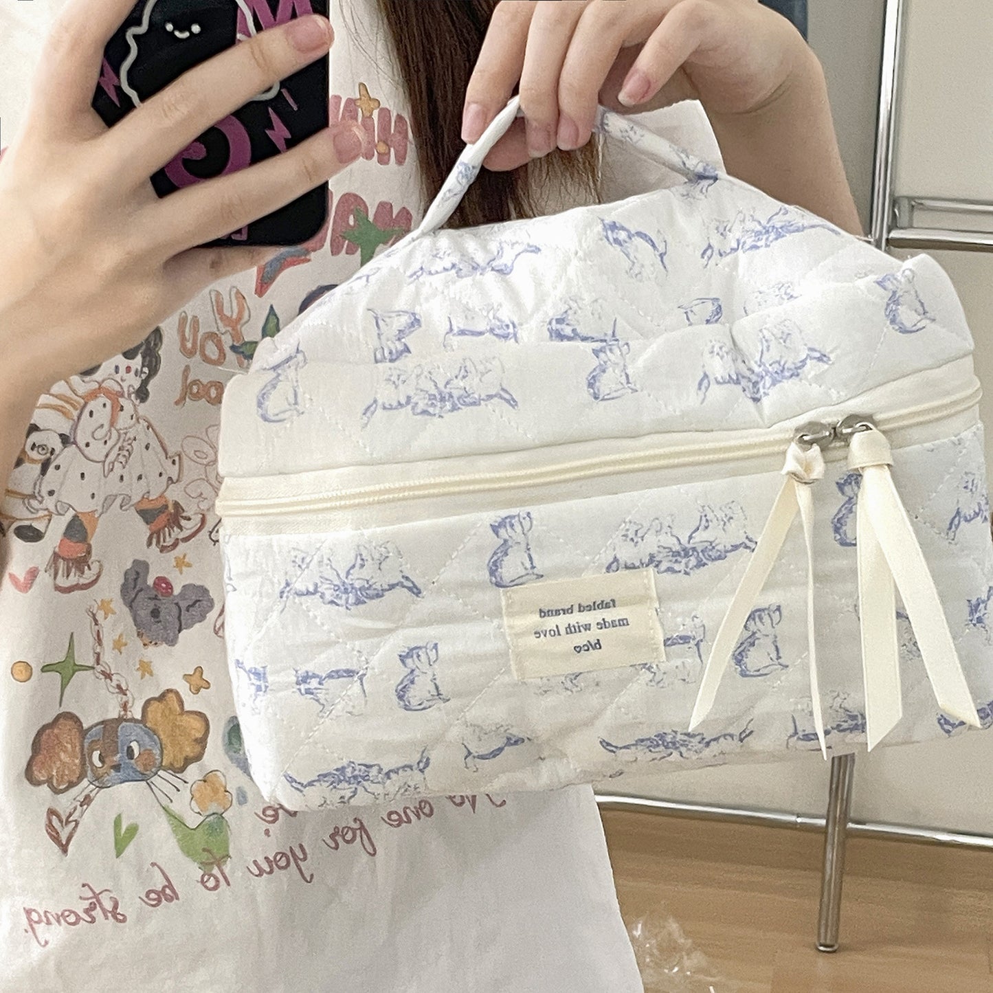 Makeup Large Capacity Cute Portable Cotton Bags