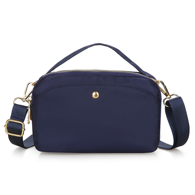 Women's Cloth Solid Color Large Capacity Crossbody Bags