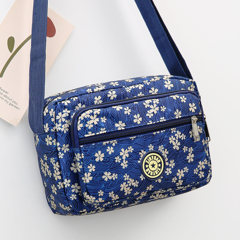 Women's Stall Flower Cloth Oxford Practical Canvas Crossbody Bags