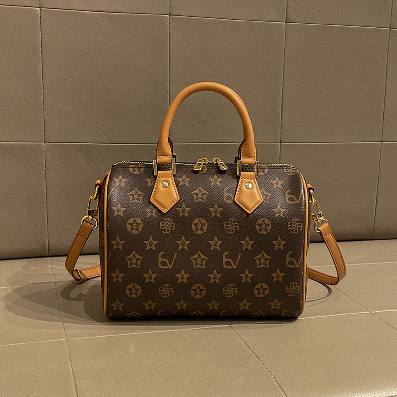 Women's High Sense Vintage Print Large Capacity Bags