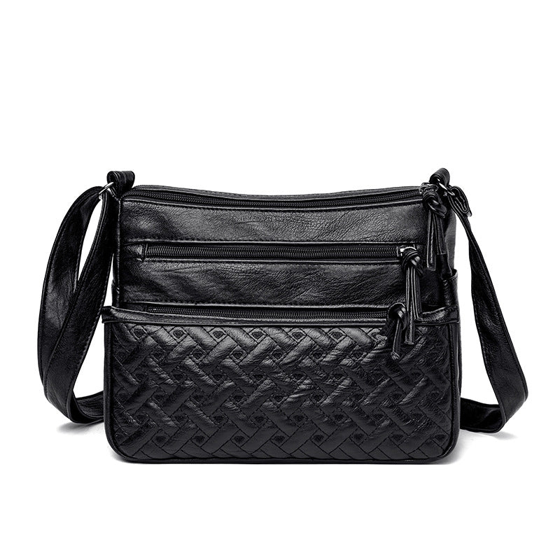 Women's Soft Leather Retro Simple Fashion Large Shoulder Bags