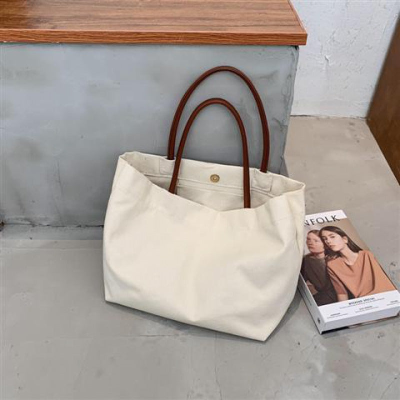Women's Korean Style Large Capacity Idle Hand Shopping About Artistic Shoulder Bags