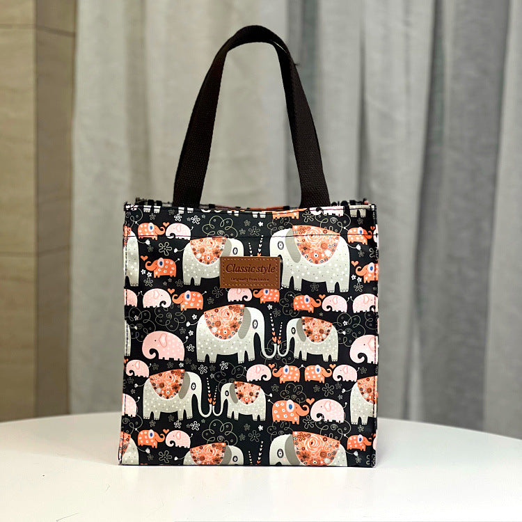 Style Waterproof Fashion Cartoon Mummy Lunch Box Handbags