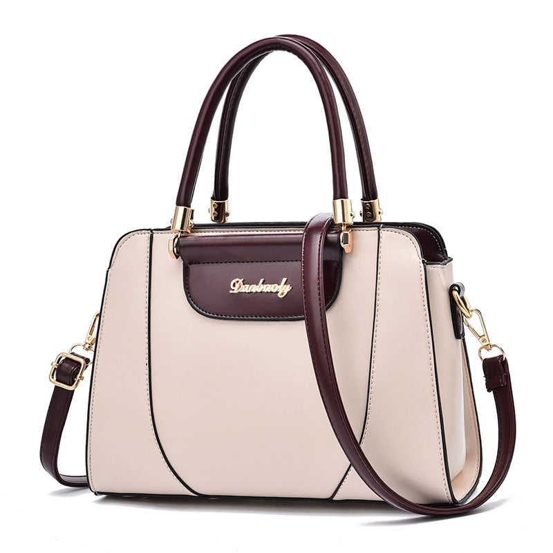 Women's Fashion Large Capacity Korean Style Contrast Shoulder Bags
