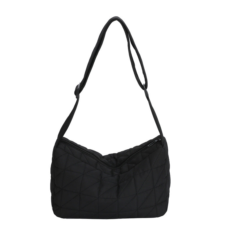 Capacity Commuter Woman Cotton Dress Rhombus Shoulder Bags