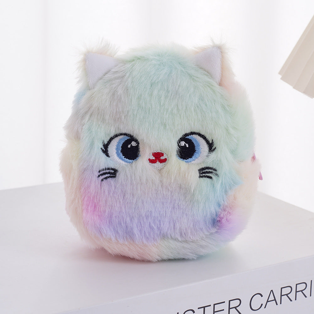 Korean Unicorn Plush Portable Headset Storage Ladies Wallet