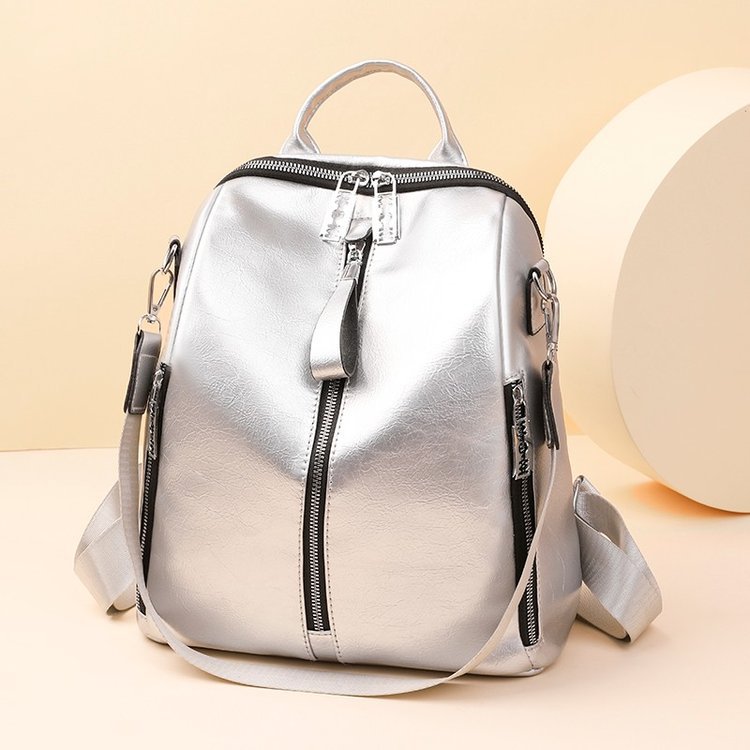 Women's Fashion Lightweight Waterproof Large Capacity Glossy Backpacks