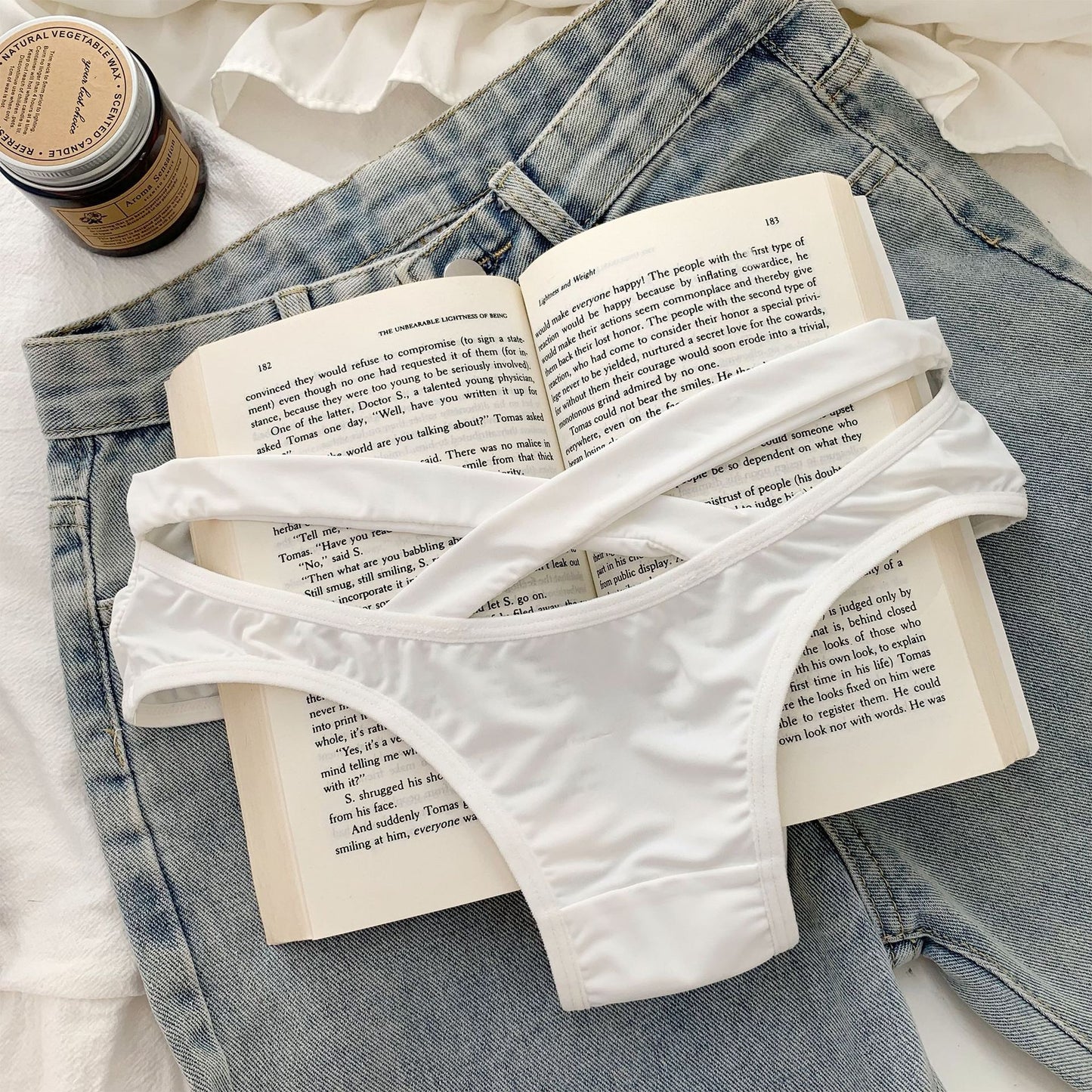 Women's Pure Cotton Crotch Briefs Desire Underwear Summer Panties