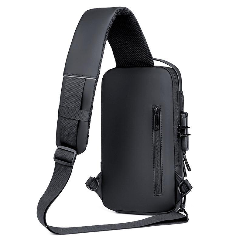 Men's Password Motorcycle Street Trendy Cycling Men's Chest Bags