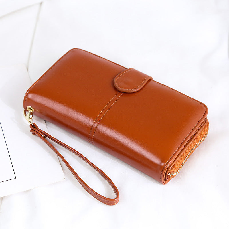 Women's Zipper Hasp Large Capacity Multiple Slots Card Holder