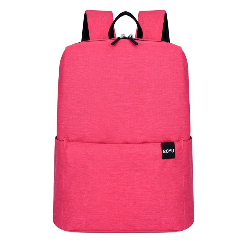 Women's & Men's & Simple Black Easy Storage Shopping Backpacks