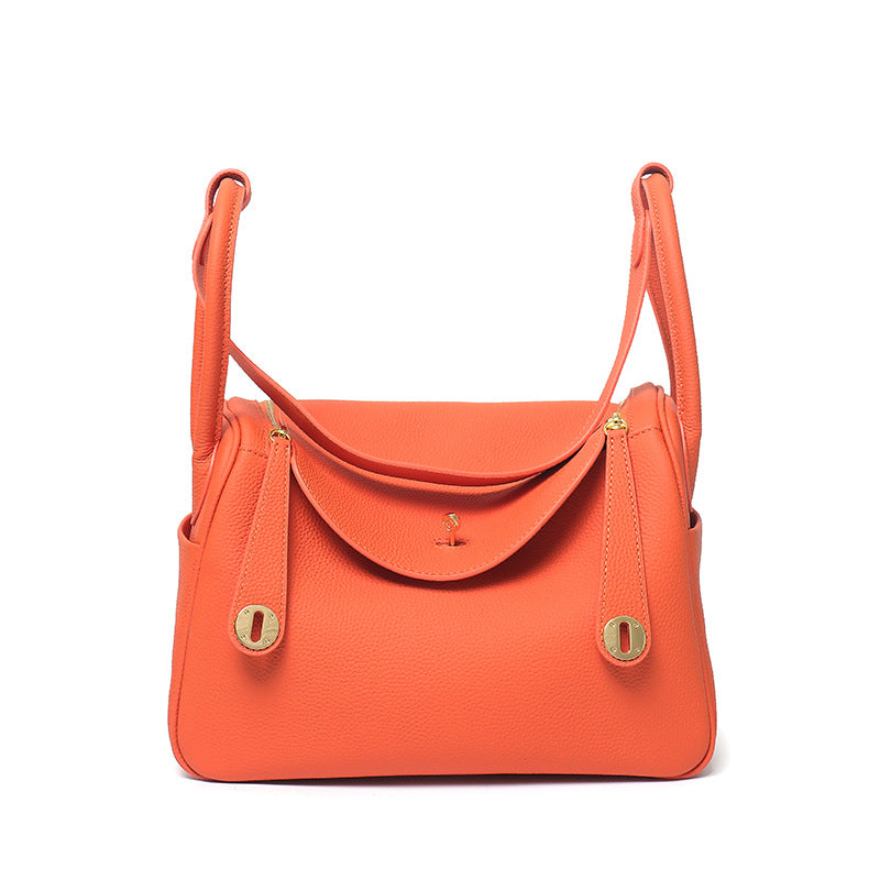 Layer Cowhide Lychee Pattern Lindy Doctor Genuine Shoulder Bags