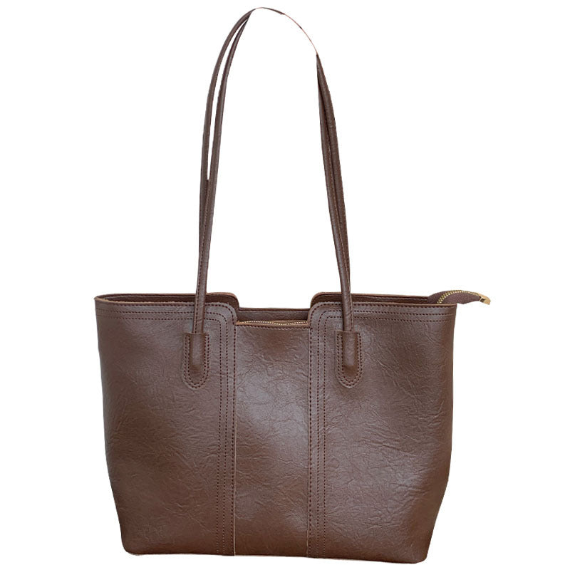 Women's Retro Large Capacity Fashion Commuter Advanced Shoulder Bags