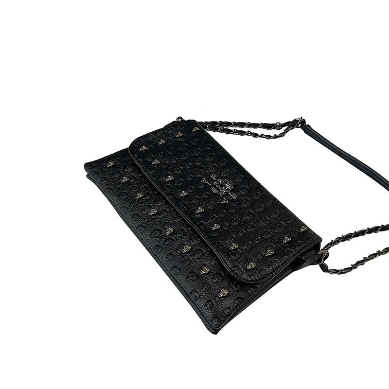 Cool Women's Vintage Rivet Skull Chain Bags