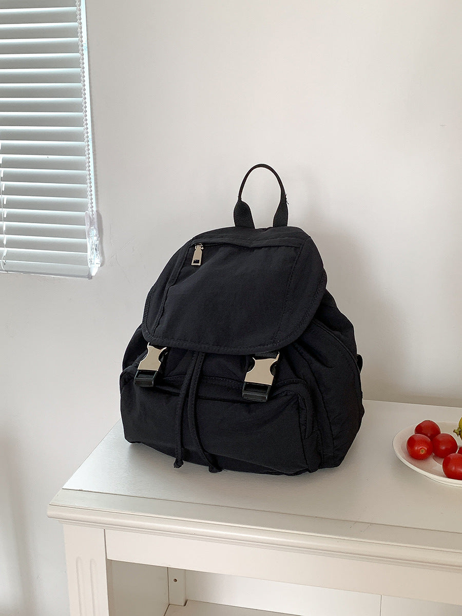 Flip Nylon Simple Female Advanced Commuter Backpacks