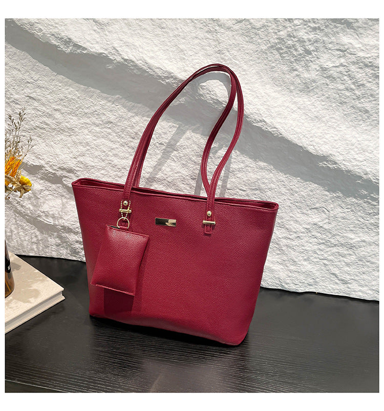 Women's Two-piece Large Capacity Fashion Texture Leisure Commute Women's Shoulder Bag