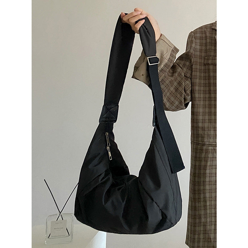 Women's College Soft Large Capacity Dumpling Down Crossbody Bags