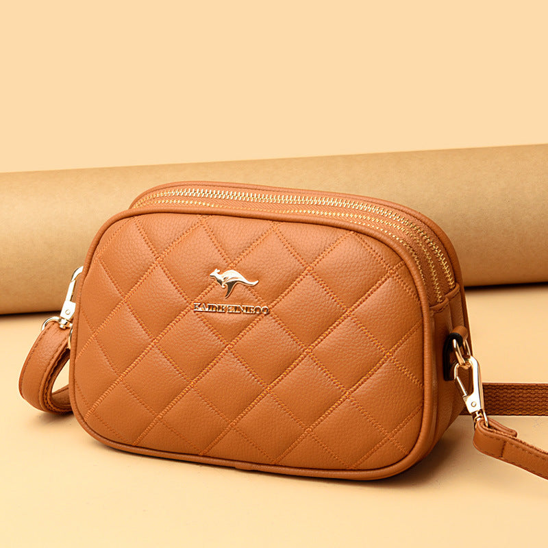 Stylish Women's Fashion Diamond Embroidery Thread Shoulder Bags
