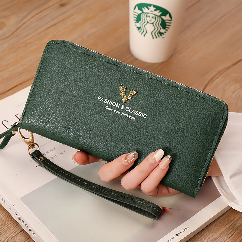 Women's Long Zipper Large Capacity High Sense Ladies Wallets