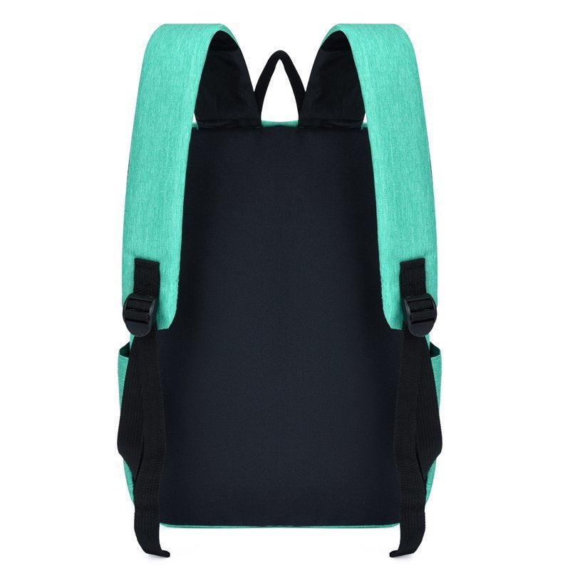 Women's & Men's & Simple Black Easy Storage Shopping Backpacks
