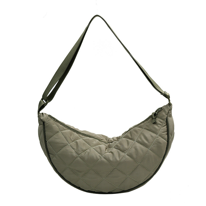 Women's Trendy Fashion Rhombus Dumpling High-grade Large Shoulder Bags
